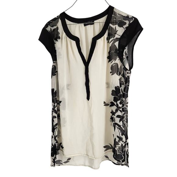 The Limited Floral Print Cap Sleeve Top - Women's Large - Picture 1 of 3